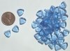 50 9mm Triangle Beads - Light Sapphire